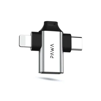 Pawa 3In1 Otg Adapter - Silver
